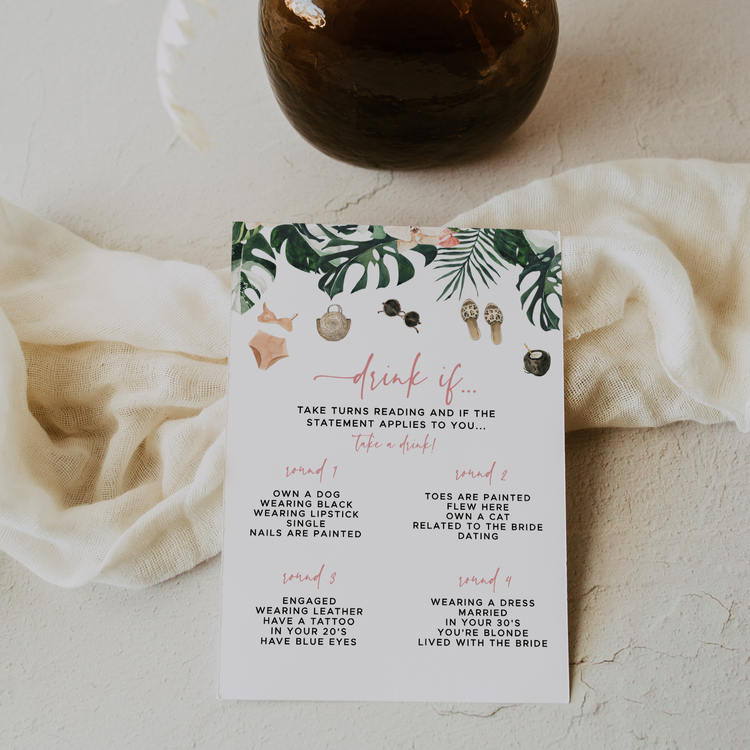 RAE | Tropical Bachelorette 'Drink If...' Game