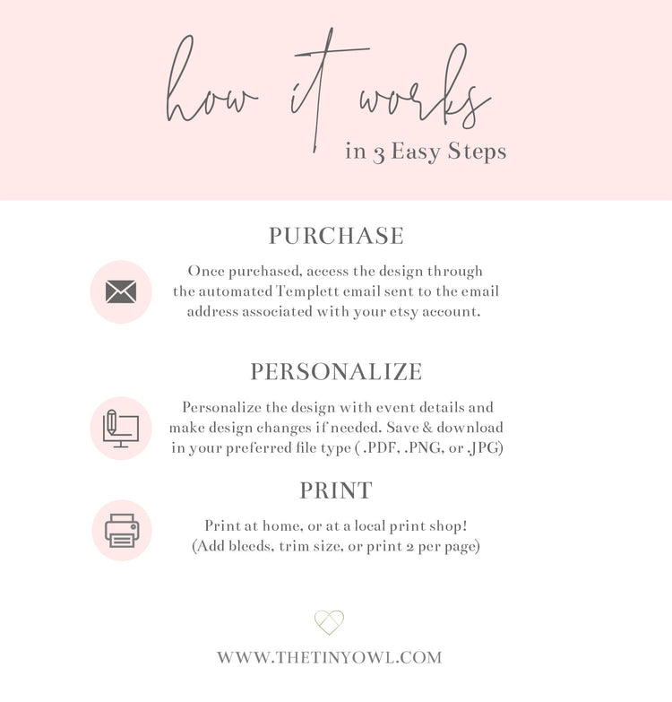 Watercolor Bridal Shower Invitation, Instant Download, Invitation Template, Blush Gold Bridal Shower Invitation, Editable Template