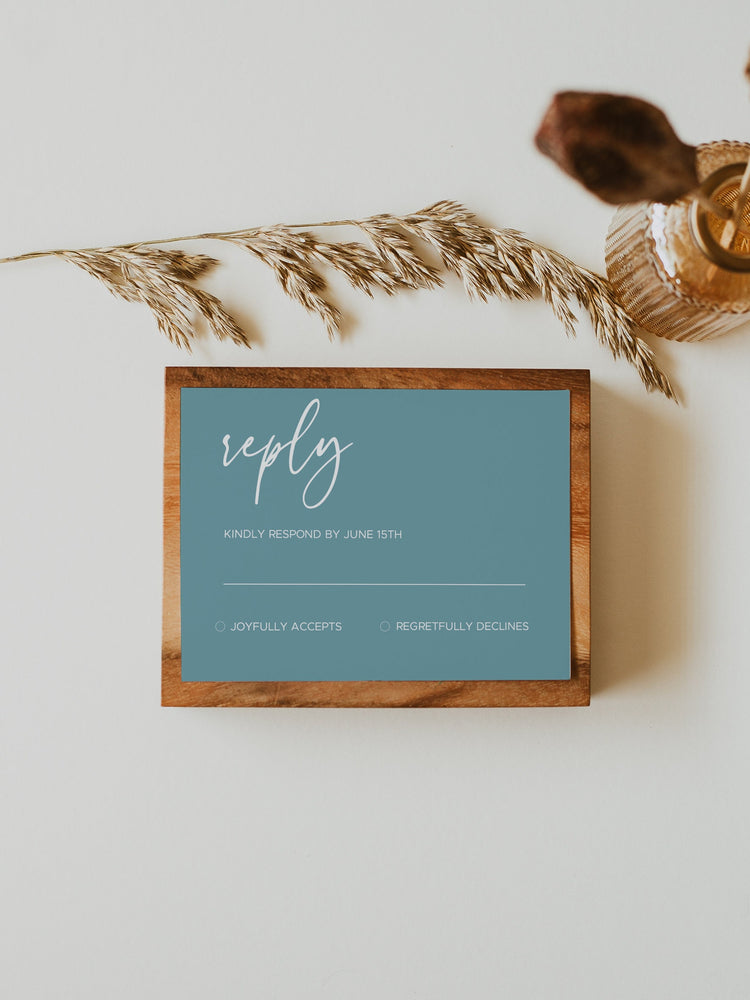 Wedding Invitation Set INSTANT DOWNLOAD Teal Turquoise Blue Watercolor Wedding Invite Template Editable Printable Invite Suite