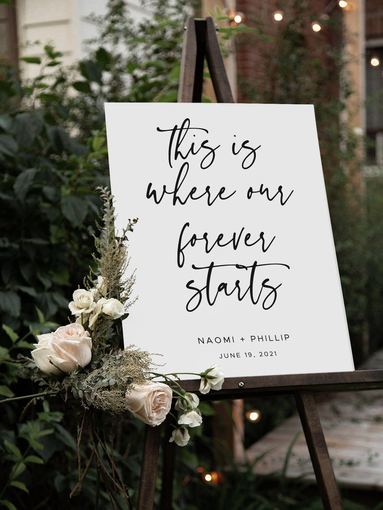 Minimalist Wedding Welcome Sign Template, Modern Wedding Welcome Sign, Printable Welcome Sign Wedding, Templett Wedding Sign
