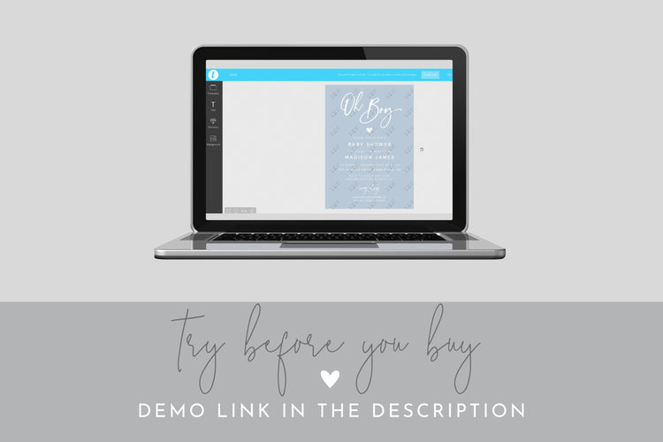 Photo Save the Date Template, Engagement Photo Save the Dates, Save the Date with Pictures Template, INSTANT DOWNLOAD, Editable, Template