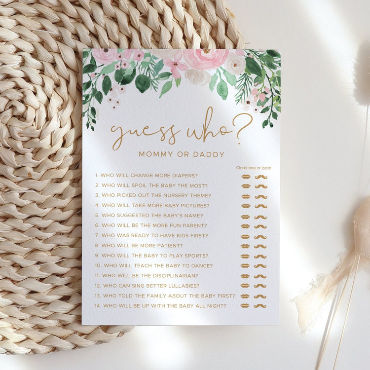 FLORA | Guess Who Baby Shower Game