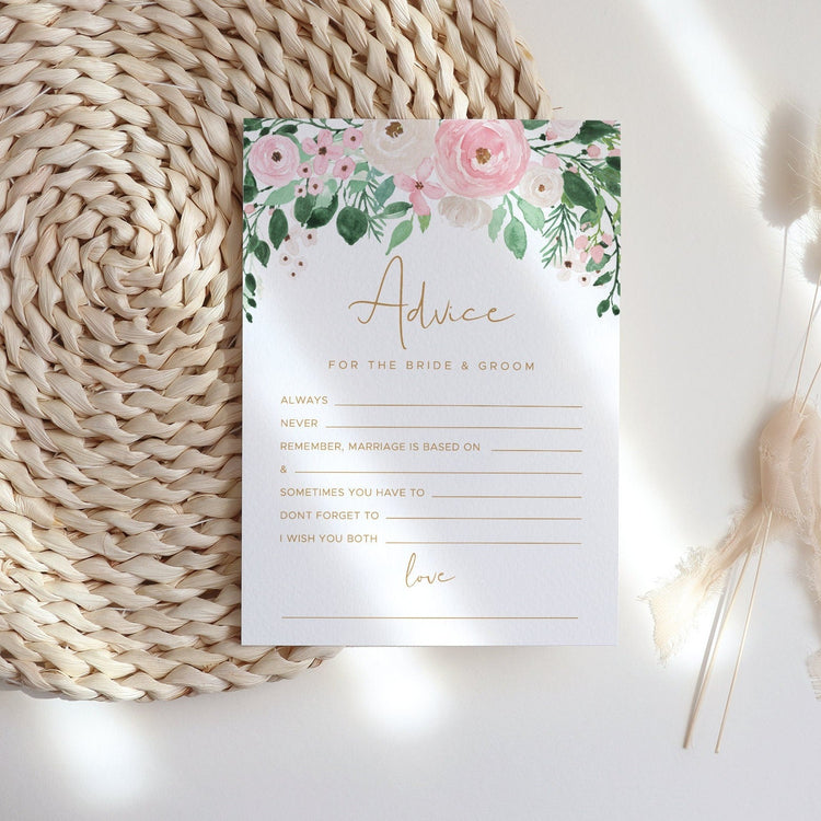 FLORA | Bridal Shower Advice Card