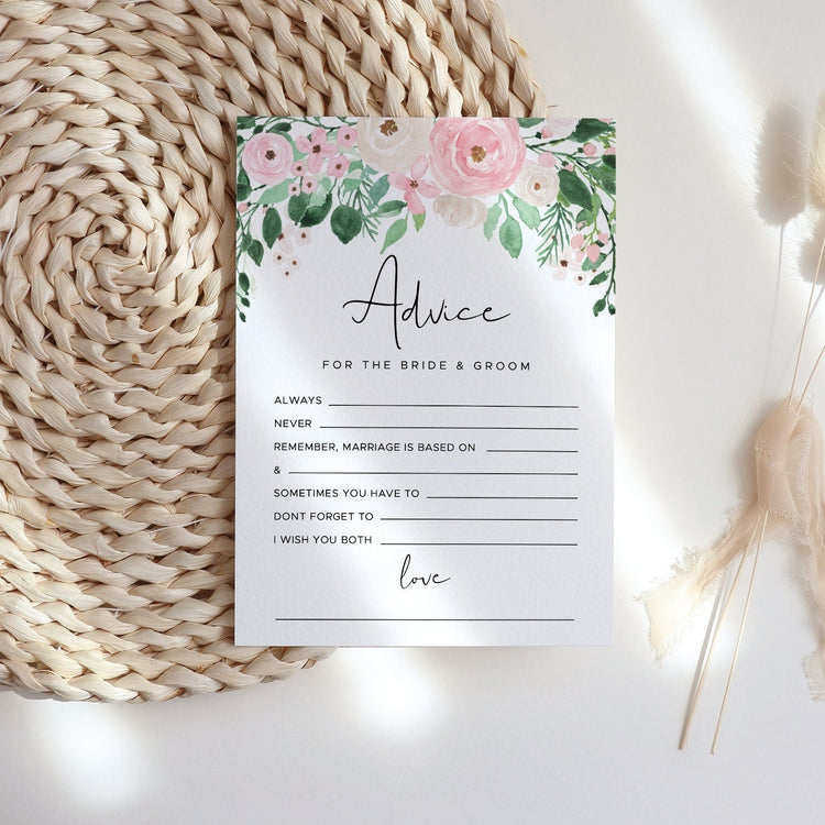 FLORA | Bridal Shower Advice Card