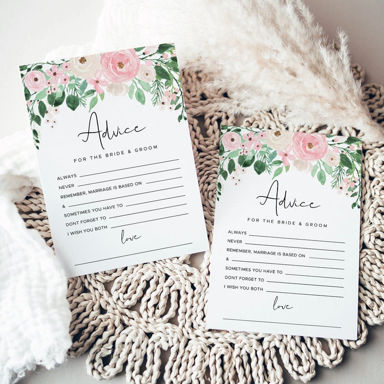 FLORA | Bridal Shower Advice Card
