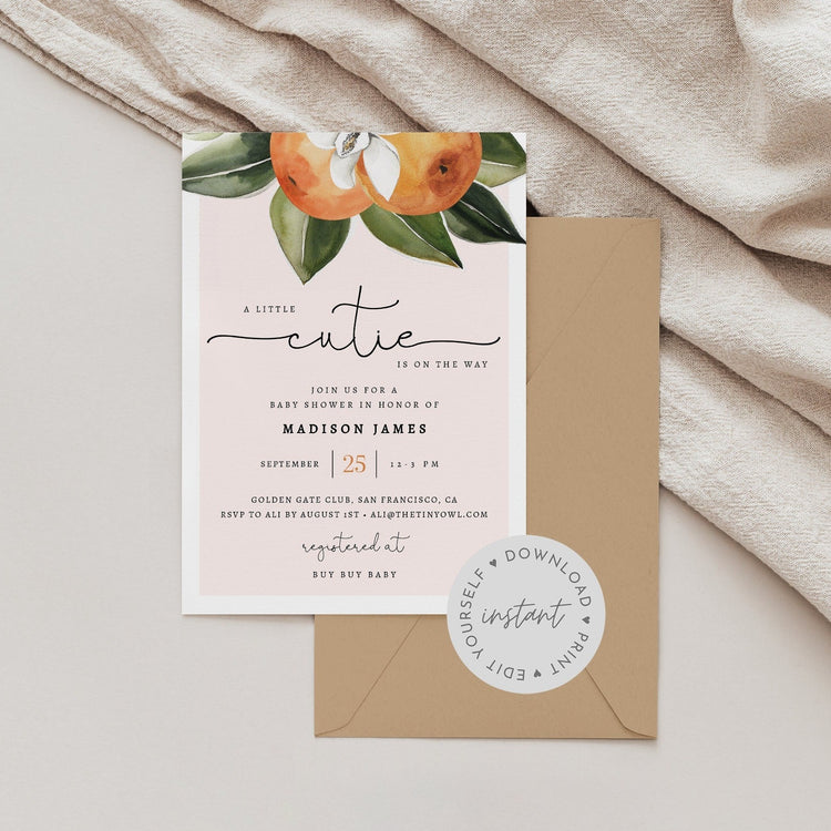 CLEMENTINE | Baby Shower Invite