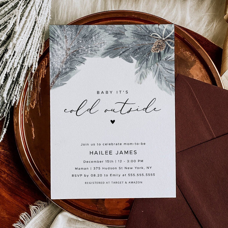 EVERLY | Winter Baby Shower Invitation