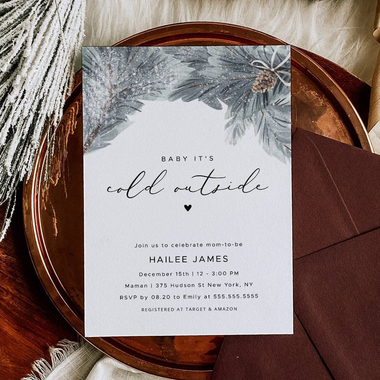 EVERLY | Winter Baby Shower Invitation
