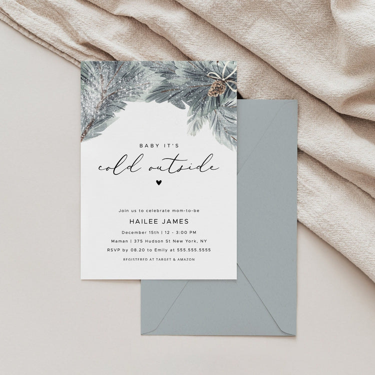 EVERLY | Winter Baby Shower Invitation