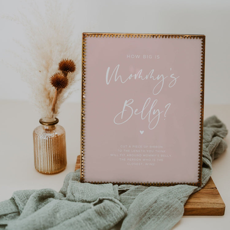 BEVERLY | How Big is Mommy's Belly Game Sign