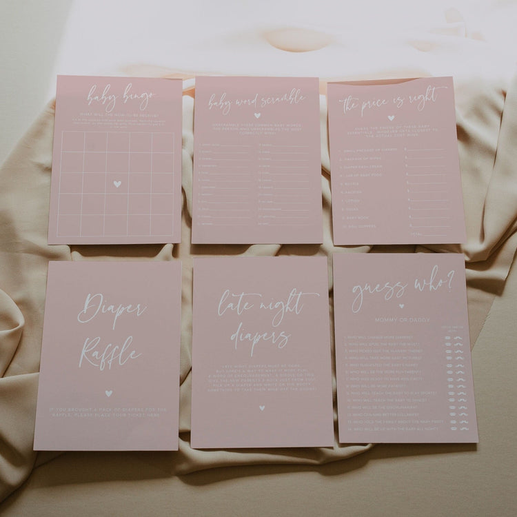 BEVERLY | Baby Shower Games Bundle