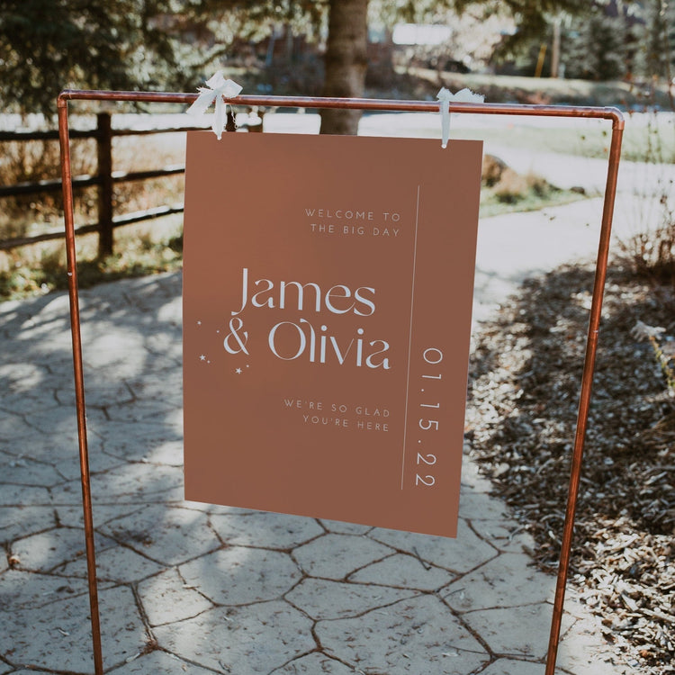 LUNA | Celestial Terracotta Wedding Sign