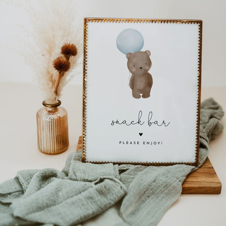 TEDDY | Snacks Table Sign