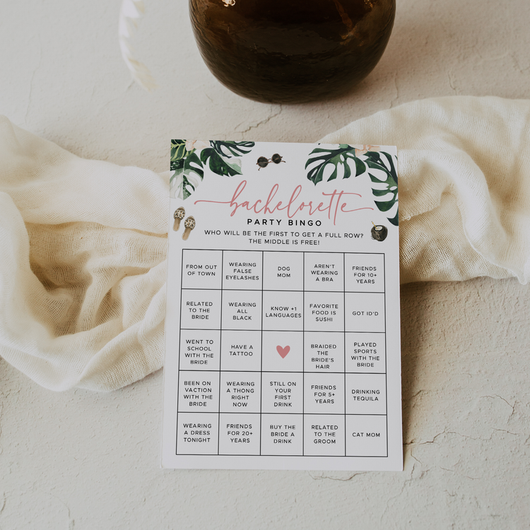 RAE | Tropical Bachelorette Bingo Game