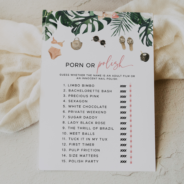 RAE | Tropical Bachelorette Party Game Bundle
