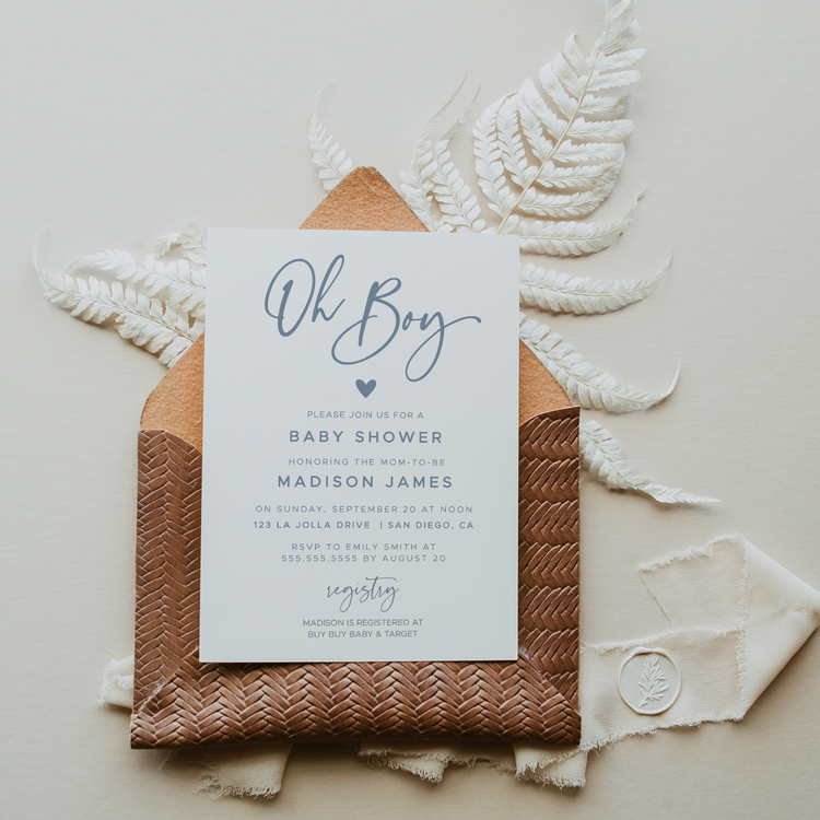 KAI | Baby Shower Invitation Suite