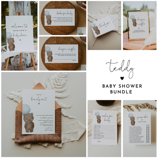 TEDDY | Baby Shower Bundle- CUSTOM