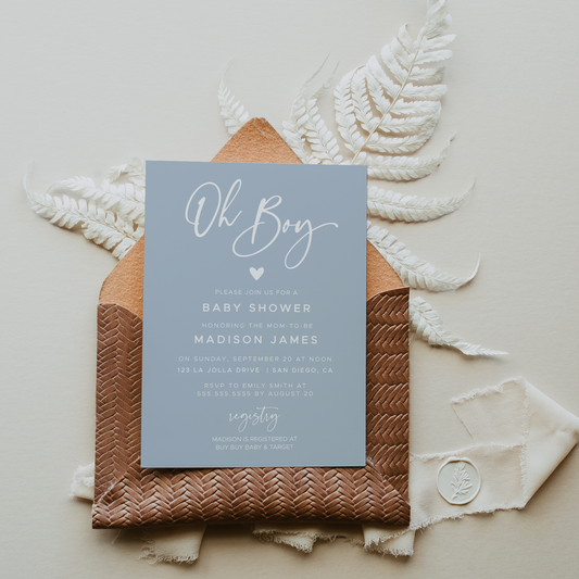 KAI | Baby Shower Invitation Suite