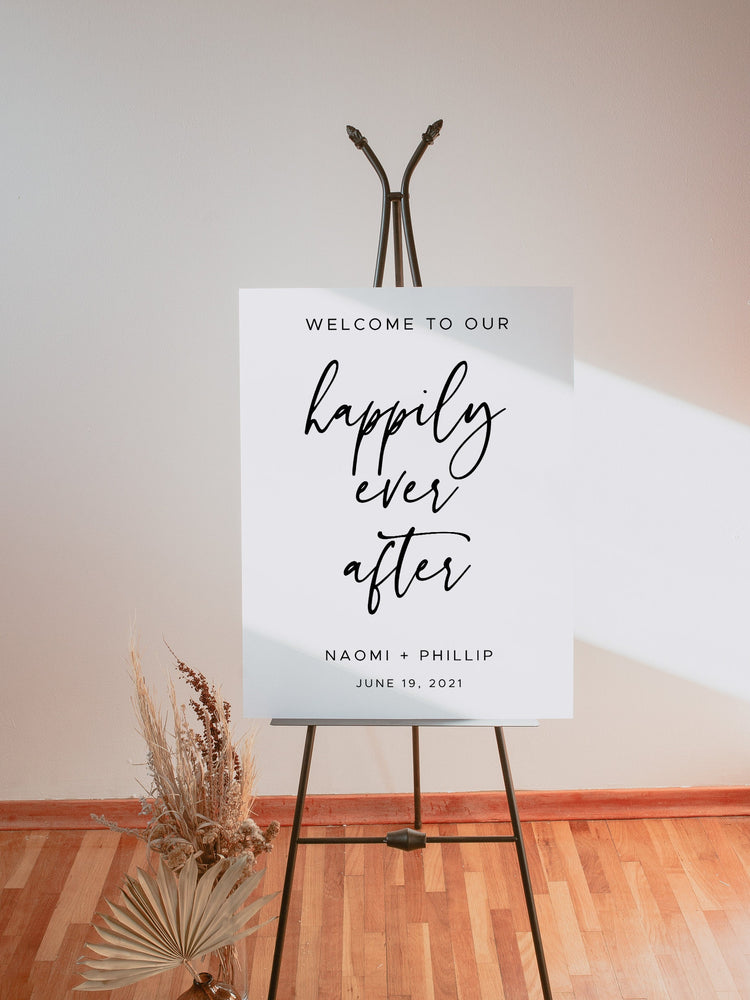 Minimalist Wedding Welcome Sign Template, Modern Wedding Welcome Sign, Printable Welcome Sign Wedding, Templett Wedding Sign