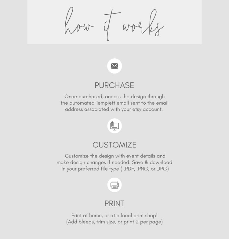 Minimalist Wedding Invitation Set, INSTANT DOWNLOAD, Modern, Simple, Elegant, Editable Template, Invite, RSVP, Details