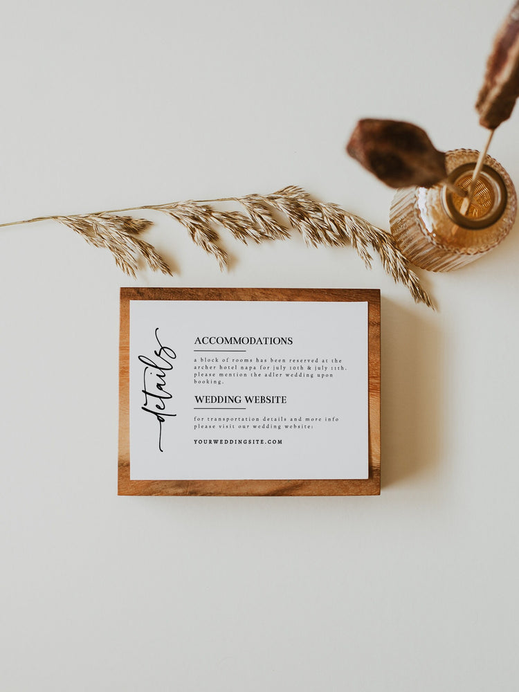 Minimalist Wedding Invitation Set, INSTANT DOWNLOAD, Modern, Simple, Elegant, Editable Template, Invite, RSVP, Details