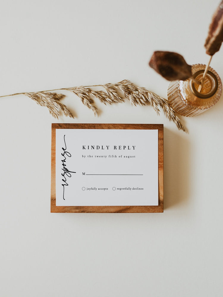 Minimalist Wedding Invitation Set, INSTANT DOWNLOAD, Modern, Simple, Elegant, Editable Template, Invite, RSVP, Details