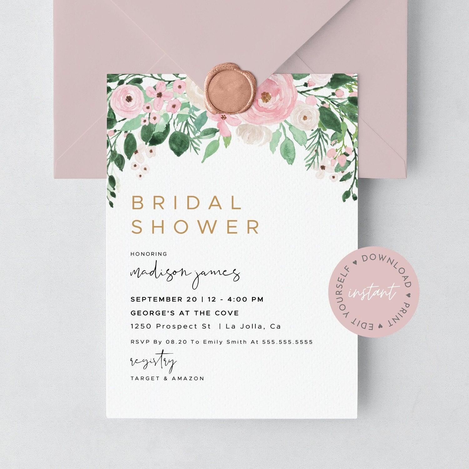 Bridal Shower Invites & Inserts