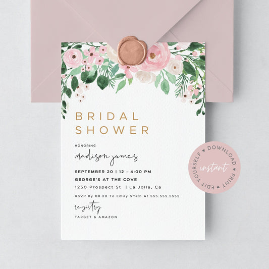FLORA | Bridal Shower Invitation Template