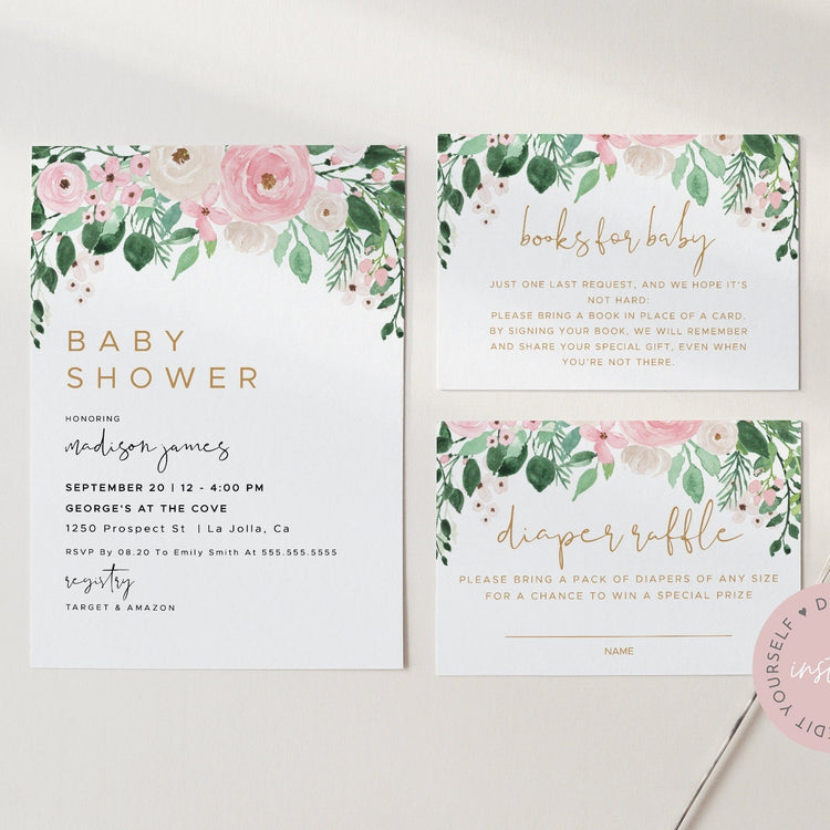 FLORA | Baby Shower Invitation Suite