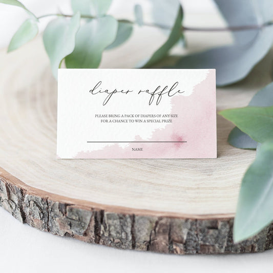 Diaper Raffle Ticket, Diaper Raffle Card, Diaper Raffle Game, Diaper Raffle Card Printable #02BW