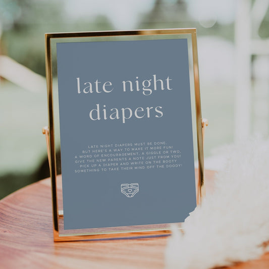JAYDEN | Late Night Diaper Game Sign