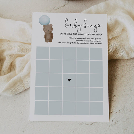 TEDDY | Baby Shower Bingo Game
