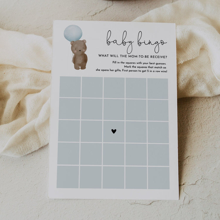 TEDDY | Baby Shower Bingo Game