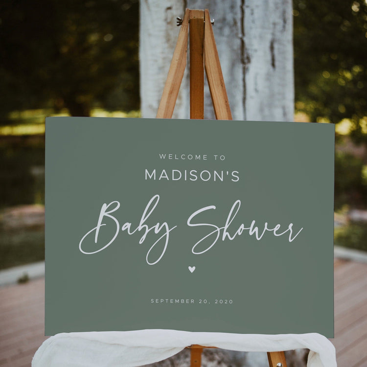 AVERY | Sage Green Baby Shower Welcome