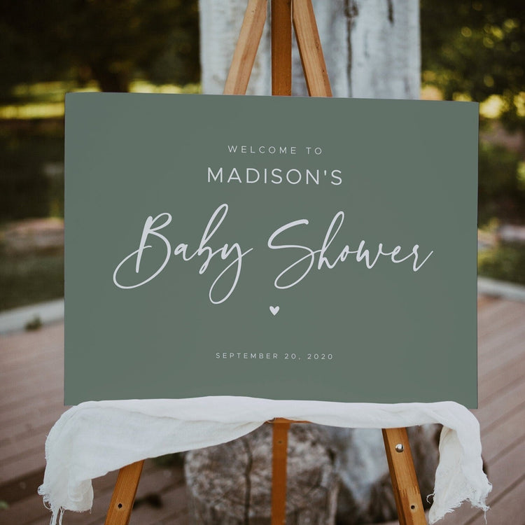 AVERY | Sage Green Baby Shower Welcome