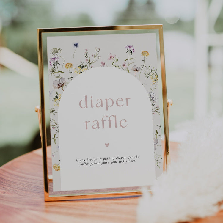 EMELINE | Diaper Raffle Sign