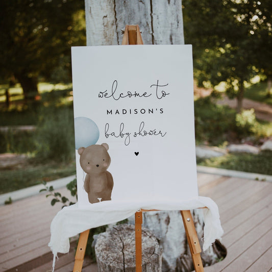 TEDDY | Baby Shower Welcome Sign