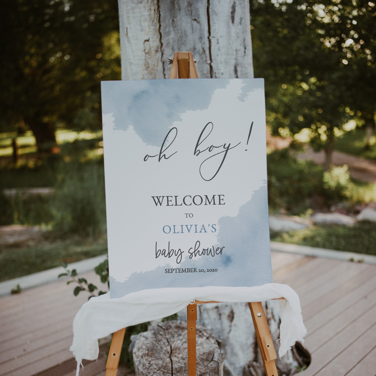 LUCA | Baby Shower Welcome Sign